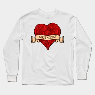 Yarn addict tattoo Long Sleeve T-Shirt